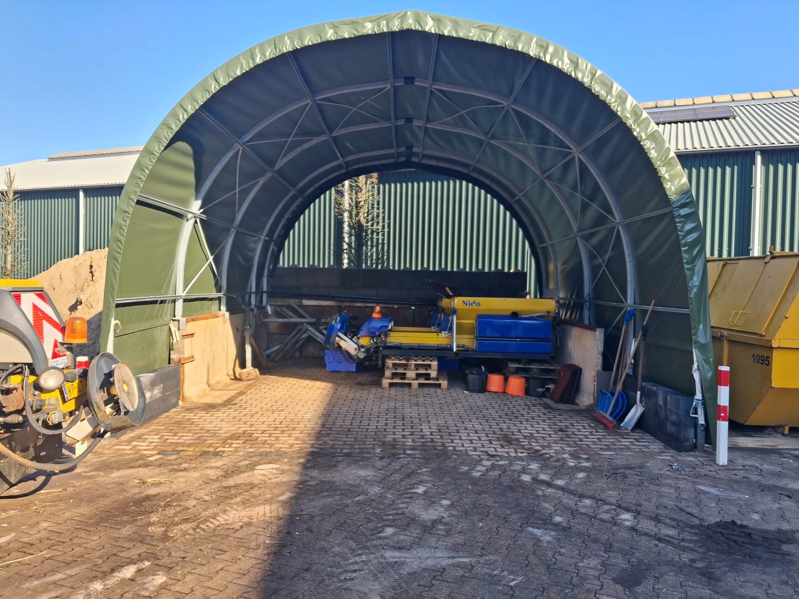 Smart Tentstal voor zoutopslag en strooiers in Enschede