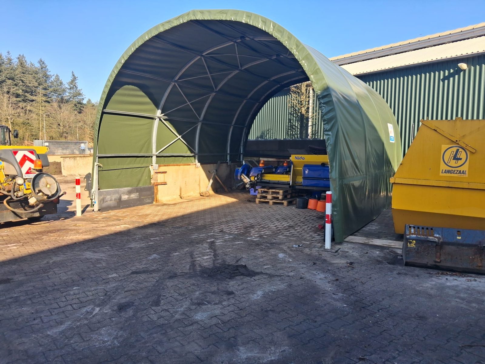 Smart Tentstal voor zoutopslag en strooiers in Enschede